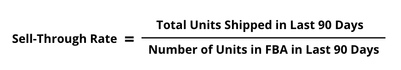  Sell-Through Rate Formula