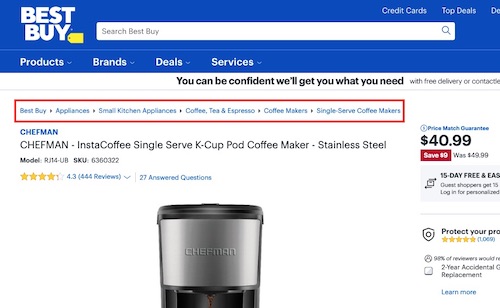 SEO Breadcrumbs