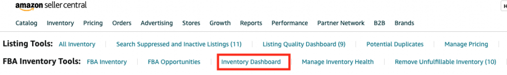 Amazon Inventory Dashboard